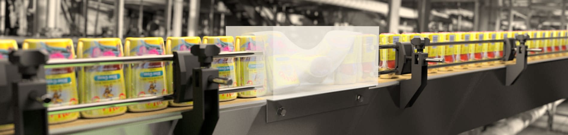 3D rendered image of what happens when a bottle is turned 180 with the Achado twist invertor devices